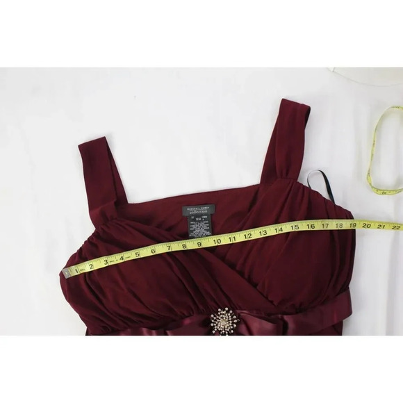 Dressbarn woman collection burgundy dress size 18W - Picture 8 of 9